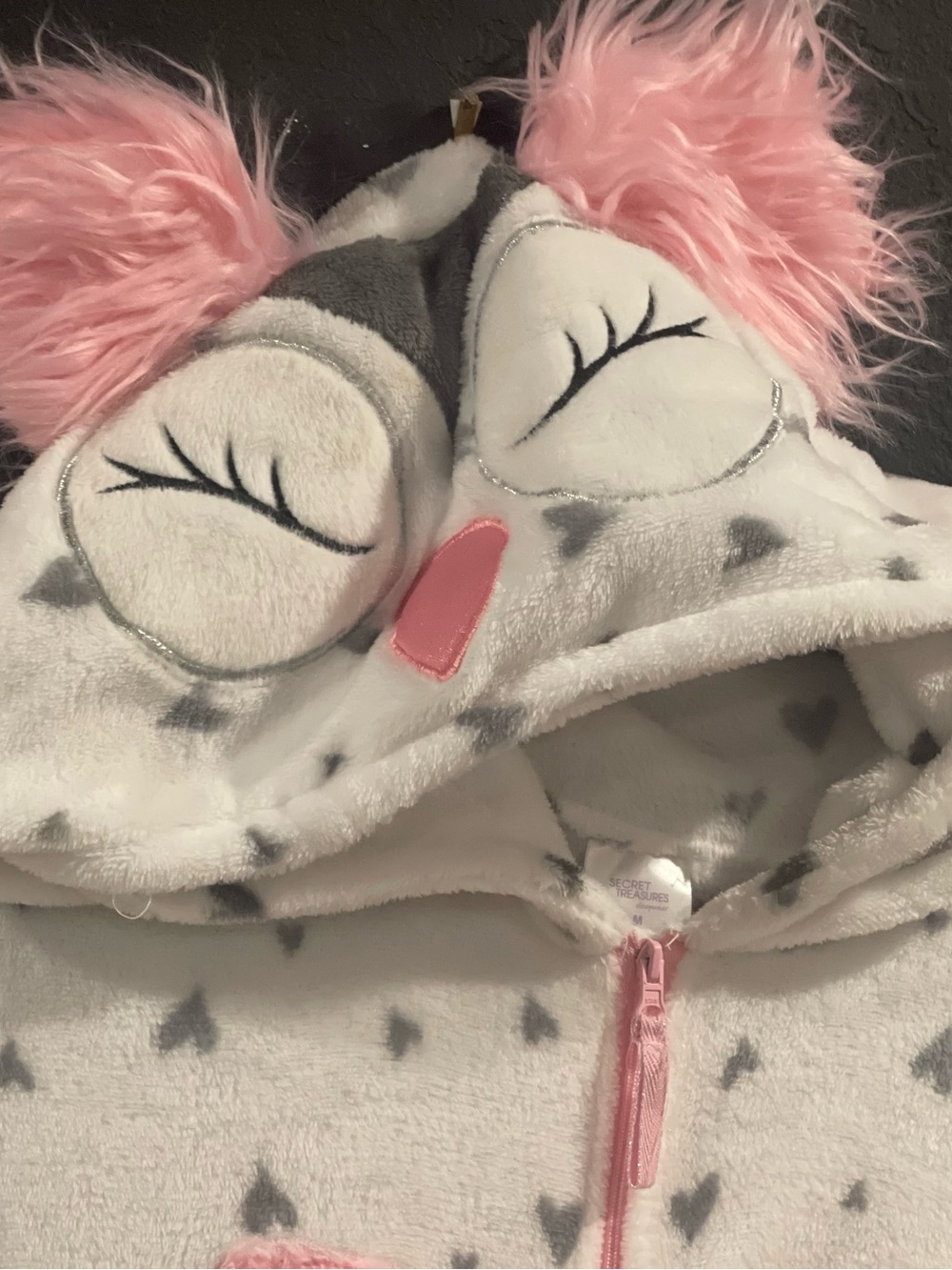 ll): Secret Treasures Pink Owl Fleece Pajama